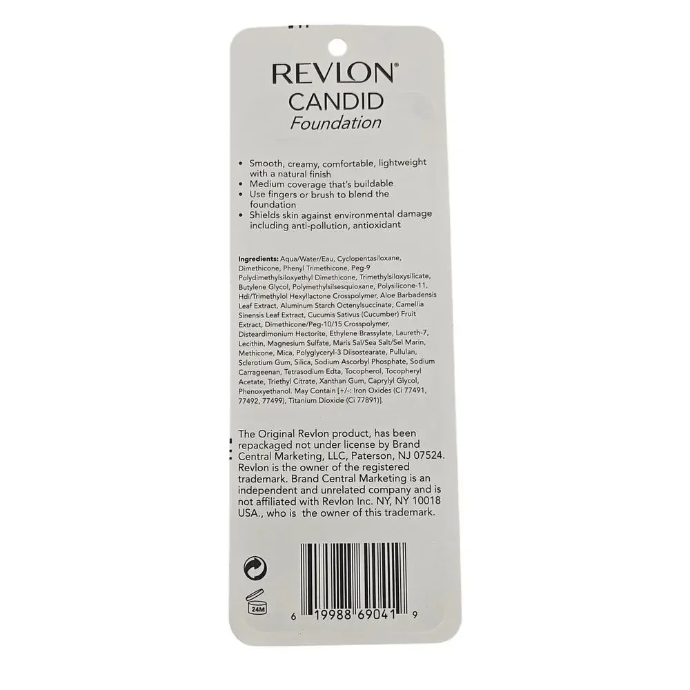 REVLON Candid Photoready Foundation #500 Makeup Bundle of 2